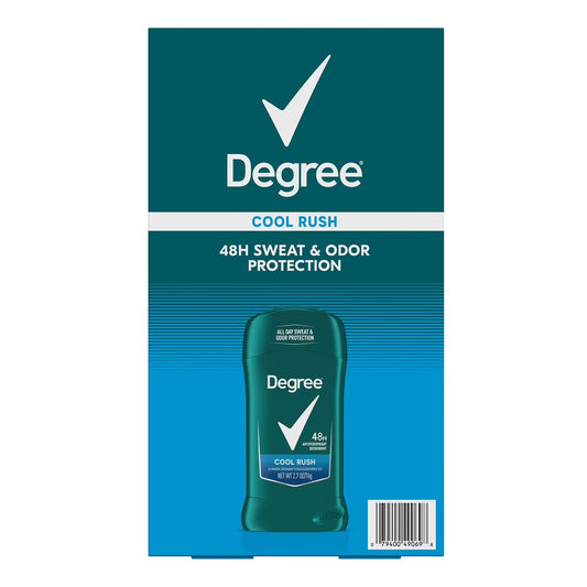 Degree Men Original Protection Antiperspirant Deodorant COOL RUSH 2.7 oz (in a 5-pack)
