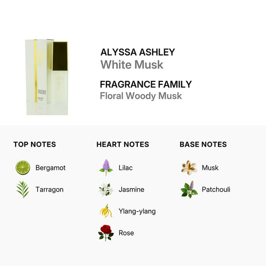 Alyssa Ashley White Musk Eau de Parfum (EDP) Spray (1.7 oz / 50 ml)