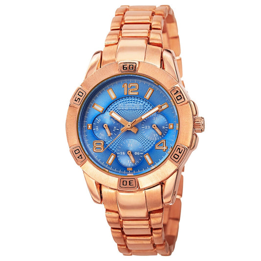 August Steiner Quartz Purple Dial Ladies Watch