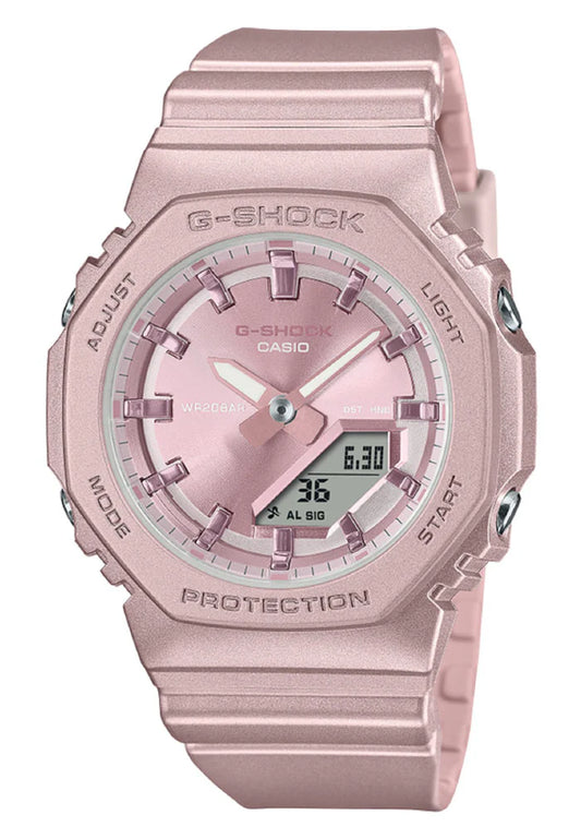 Casio G-shock Women GMA-P2100ST-4A Digital Analog Rubber Strap Watch for Women