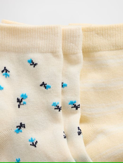 Gap Logo Quarter Crew Socks (2-Pack)