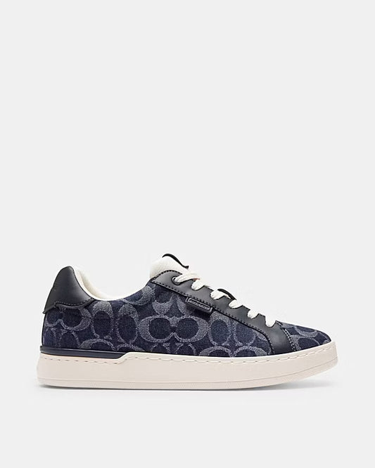 Coach Lowline Low Top Sneaker in Signature Denim Womens