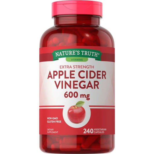 Nature's Truth Triple Strength Apple Cider Vinegar (600 mg Extra Strength Capsules, 240 ct.)