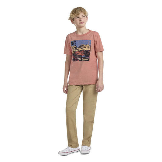 Levi's Boys Short Sleeve Graphic Tee | Orange