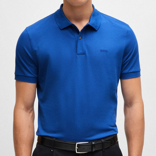 Hugo Boss Pallas Regular-Fit Polo Shirt in Blue