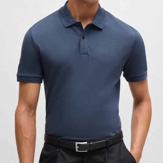 Hugo Boss Pallas Regular-Fit Polo Shirt in Blue