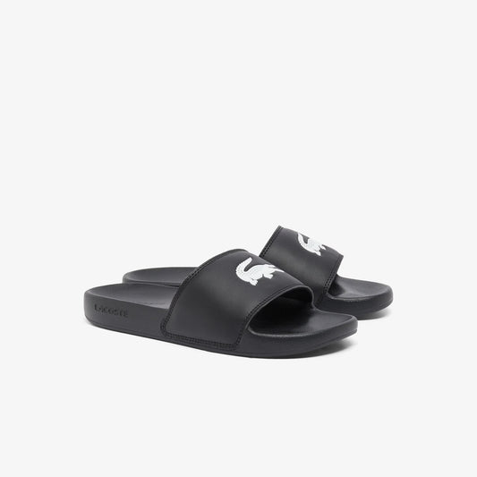 Lacoste Women’s Serve Slide in Black & White (Color Code: 312)