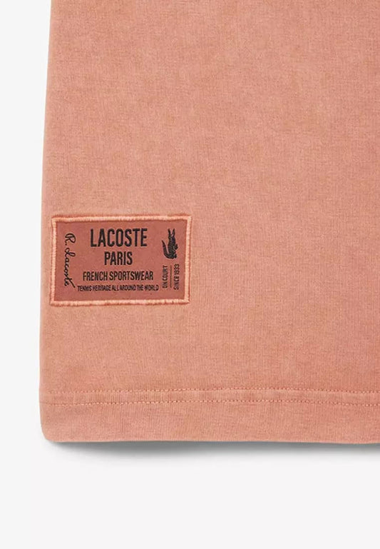 Lacoste Washed Effect Heavy Jersey T-shirt - Track