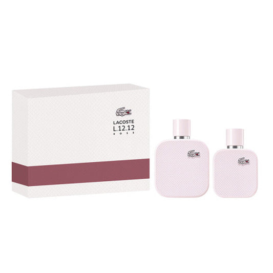 Lacoste L.12.12 Rose Eau de Parfum for Women 100ml in a 2-Piece Fragrance Set (100ml EDP + 50ml EDP)