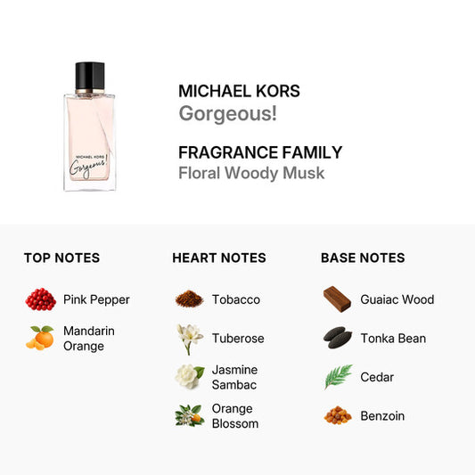 Michael Kors Gorgeous! Eau de Parfum Spray, for Women (1.7 oz / 50 ml)