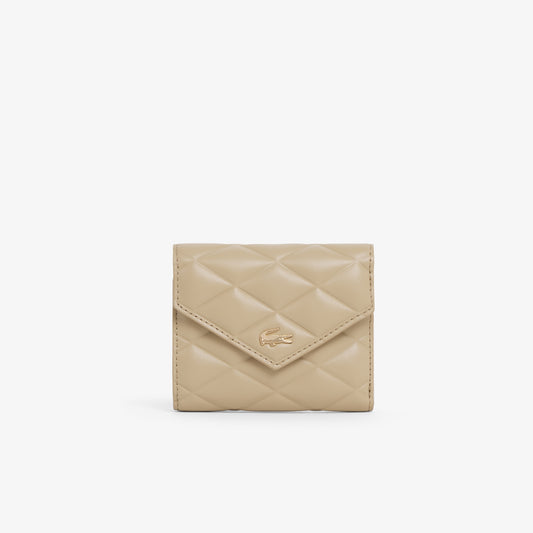 Lacoste Crocodelle Leather Billfold in Viennois (Color Code C87)