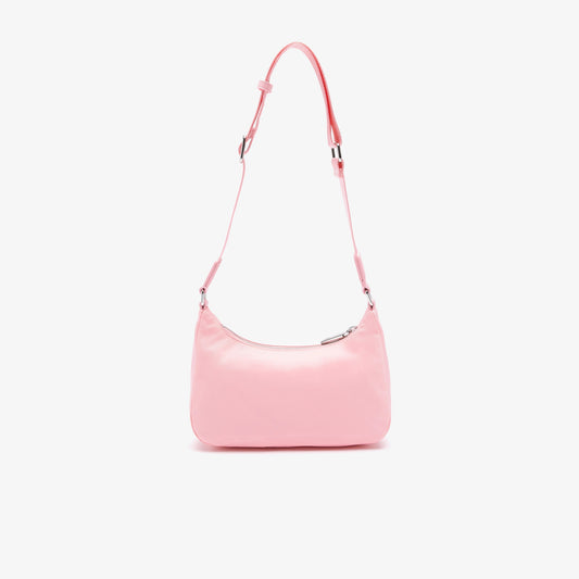 Lacoste Unisex Metal Crocodile Branded Strap Nylon Shoulder Bag