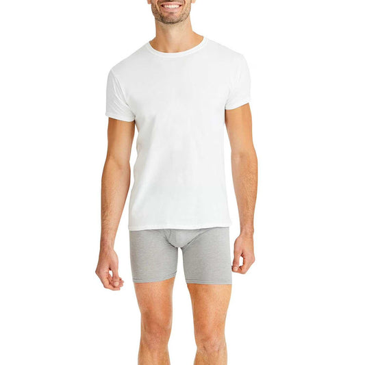 Hanes Men's Best 6-Pack Crew T-Shirt (White)