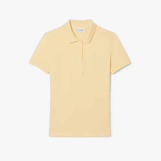 Lacoste Women's L.12.D Slim Fit Stretch Mini Piqué Polo Shirt (Sesame • 361)
