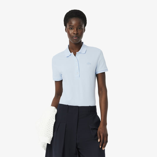 Lacoste Women's L.12.D Slim Fit Stretch Mini Piqué Polo Shirt (Rill • T01)