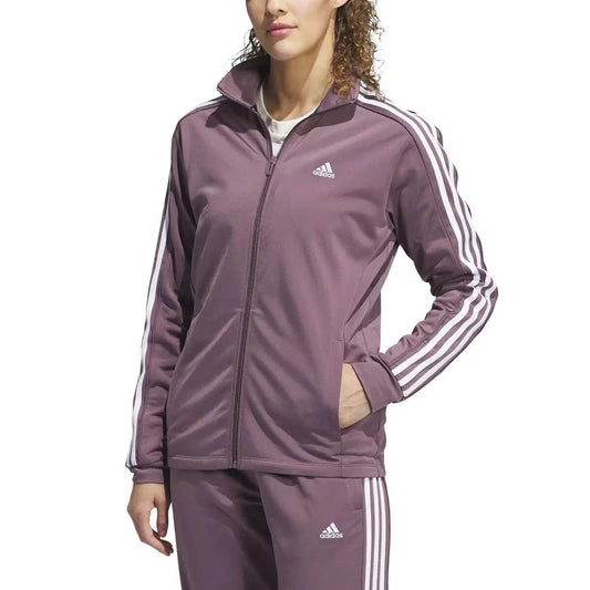 Adidas Ladies' 3-Stripes Track Jacket in Purple