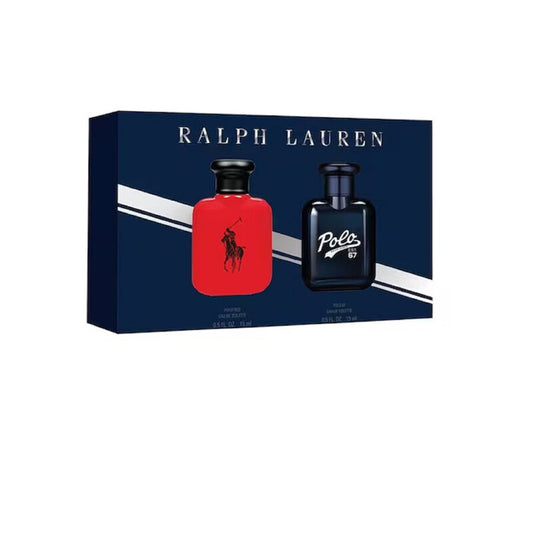 Ralph Lauren Men's 2-Piece Mini Set (Polo Red & Polo 67)