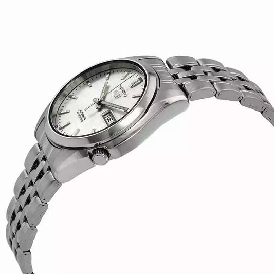 Seiko Series 5 Automatic Silver Dial Men's Watch 37mm (SNK355)