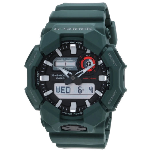 Casio G-Shock Alarm World Time Quartz Analog-Digital Black Dial Men's Watch