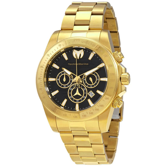 Technomarine Manta Ray Chronograph Black Dial Men's Watch