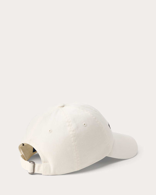 Polo Ralph Lauren Men's Cotton Twill Ball Cap in Deckwash White