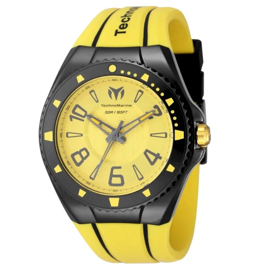 TechnoMarine Racing Legends Yellow Dial Men's Quartz Watch