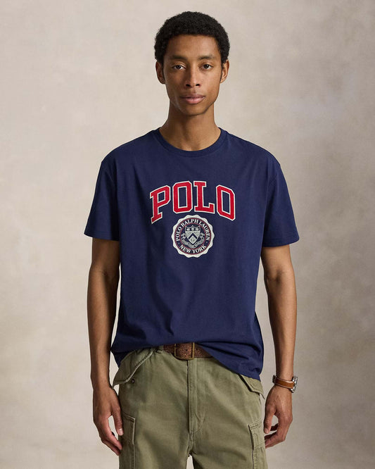 Polo Ralph Lauren Men's Classic Fit Logo Jersey T-Shirt in Newport Navy