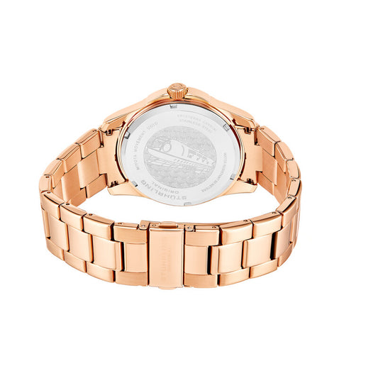 Stührling Original Symphony Quartz Grey Dial Men's Watch (Item No. M17131, Rose Gold-tone)
