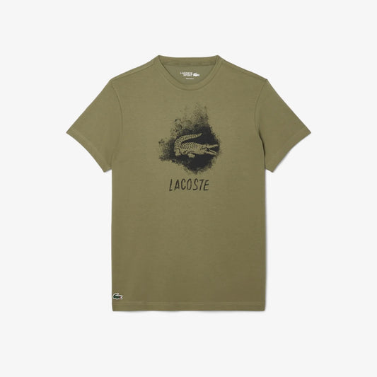 Lacoste Ultra Dry Graphic Sport T-shirt - Khaki