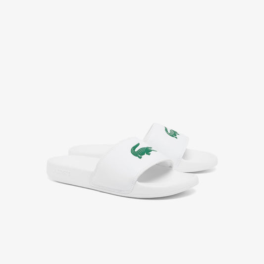 Lacoste Women’s Serve Slide in White/Green (Color Code: 082)
