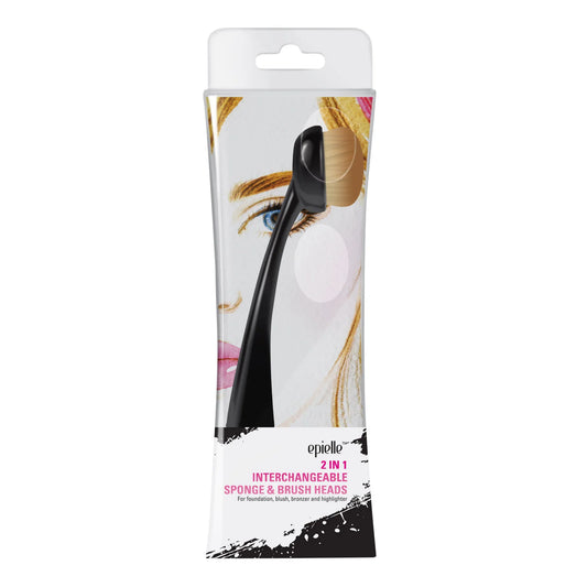 Epielle 2-in-1 Interchangeable Sponge & Brush Head