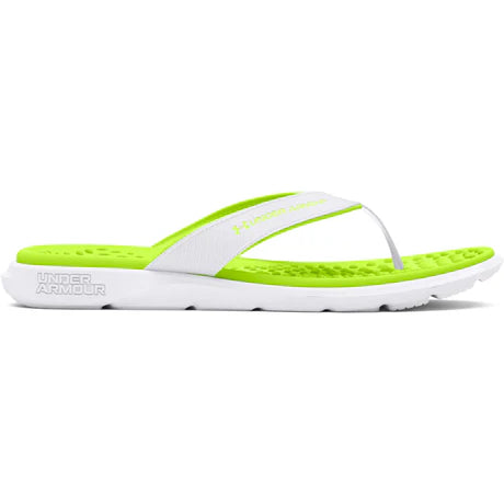 Under Armour Ignite Pro Marbella Women’s Sandals (White/White/Yellow)