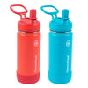 ThermoFlask 16oz Stainless Steel Water Bottle (2-Pack, Blue)