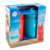 ThermoFlask 16oz Stainless Steel Water Bottle (2-Pack, Blue)