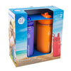 ThermoFlask 16oz Stainless Steel Water Bottle (2-Pack, Orange)