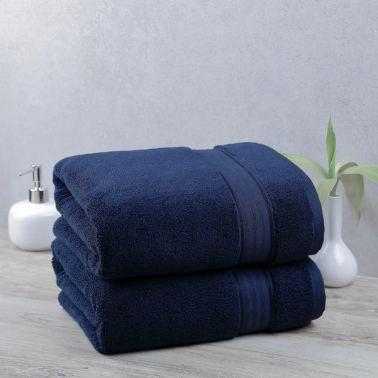 Purely Indulgent 100% Egyptian Cotton Towel Set - Dark Blue