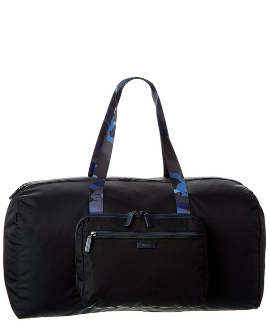 TUMI PACKABLE FOLDABLE DUFFLE BAG IN BLUE