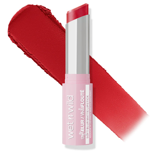 Wet n Wild Soft Blur Matte Lipstick | Little Red Rosette