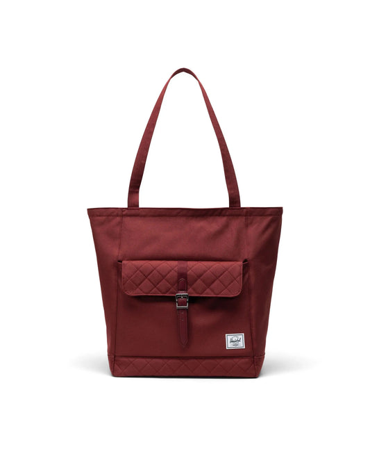 Herschel Retreat Tote - Oxblood Red Quilted 20L