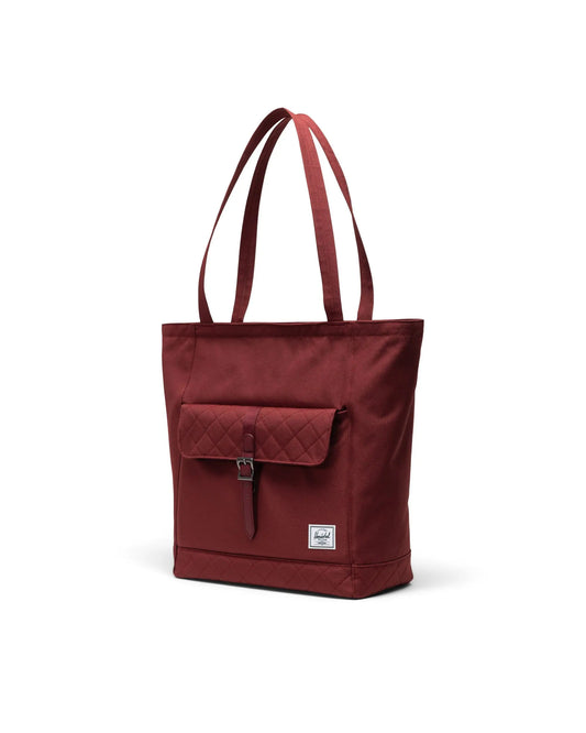 Herschel Retreat Tote - Oxblood Red Quilted 20L