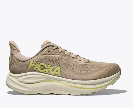 HOKA Clifton 10 in Raw Linen / Stone