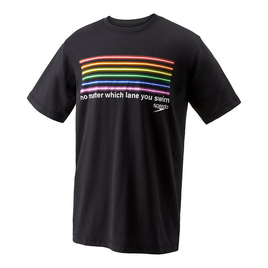 Speedo Men's Pride Short Sleeve Unisex Tee Black