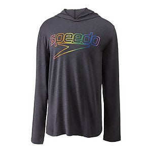 Speedo Unisex Pride Long Sleeve Hooded Tee Black