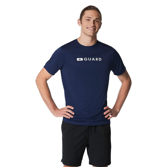 Speedo Men's Guard New Easy Short Sleeve Tee Purple