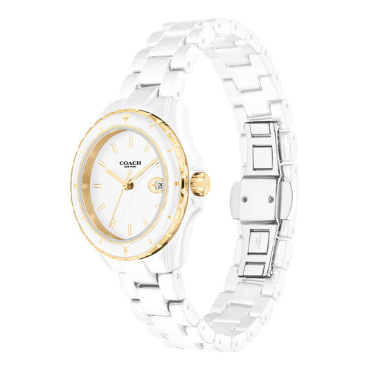 Coach Preston Women's Watch, 32mm (White with Index)