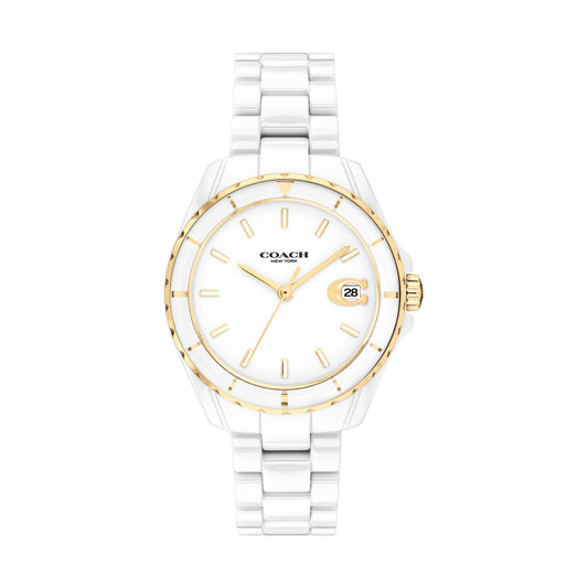 Coach Preston Women's Watch, 32mm (White with Index)