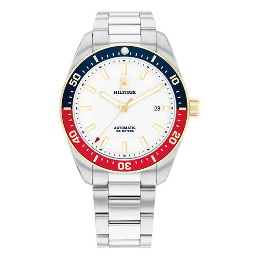 Tommy Hilfiger Men's Automatic Watch, 40mm in White with Index