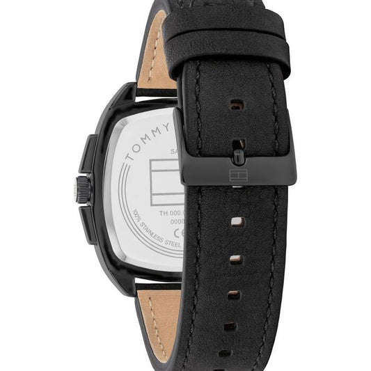 Tommy Hilfiger Men's Watch, 41mm in Black With Index