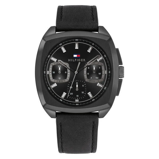 Tommy Hilfiger Men's Watch, 41mm in Black With Index