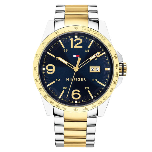 Tommy Hilfiger Two-Tone Steel Navy Dial Men’s Watch (model 1791453)